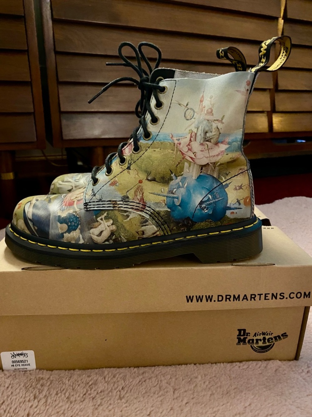 Dr. Martens Pascal Heaven Printed Lace-Up Boots - Rare